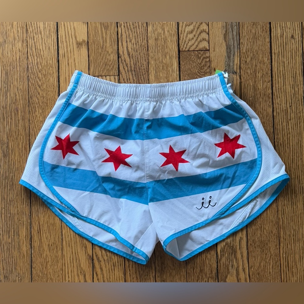 Chi Chi Sport Chicago Flag Shorts - Size Small